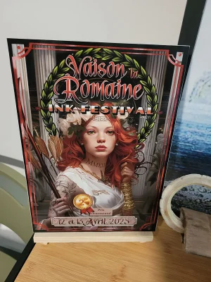 trophée vaison la romaine ink festival 2e prix ornemental 2025